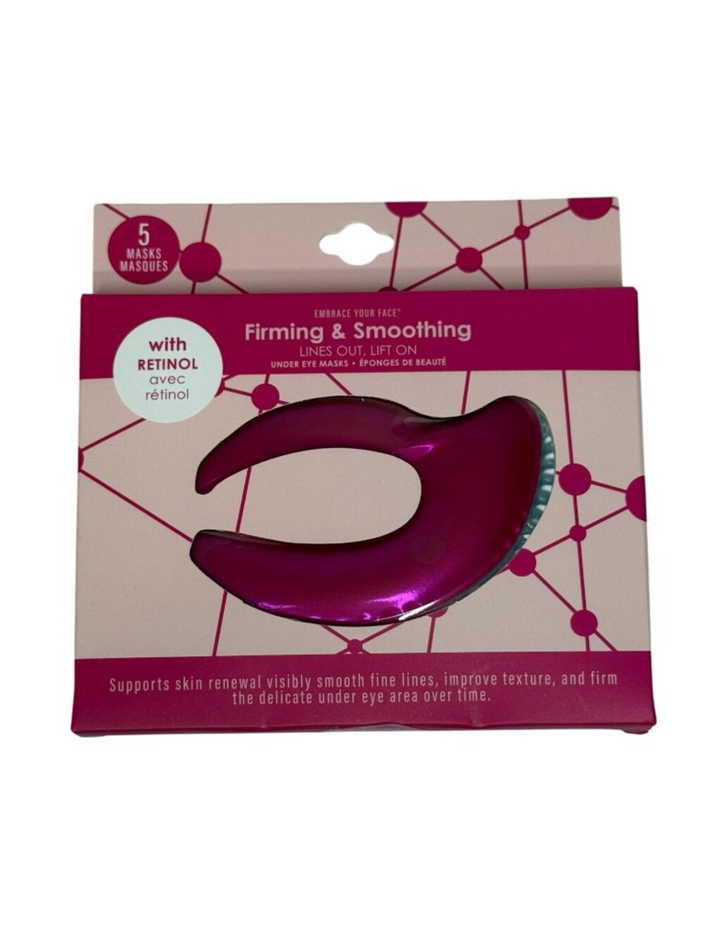 Retinol Under Eye Masks 5 Pack Firming Smoothing Anti Aging Dark Circles